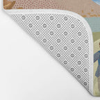 Couple Hiking Through colorful landscape Bath Mat Gallery Image 2