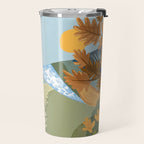 Couple Hiking Through colorful landscape Travel Mug Gallery Image 2