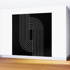 Oval Lines Abstract XIII Wall Mural Gallery Image 2
