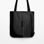 Oval Lines Abstract XIII Tote Bag Gallery Image 1