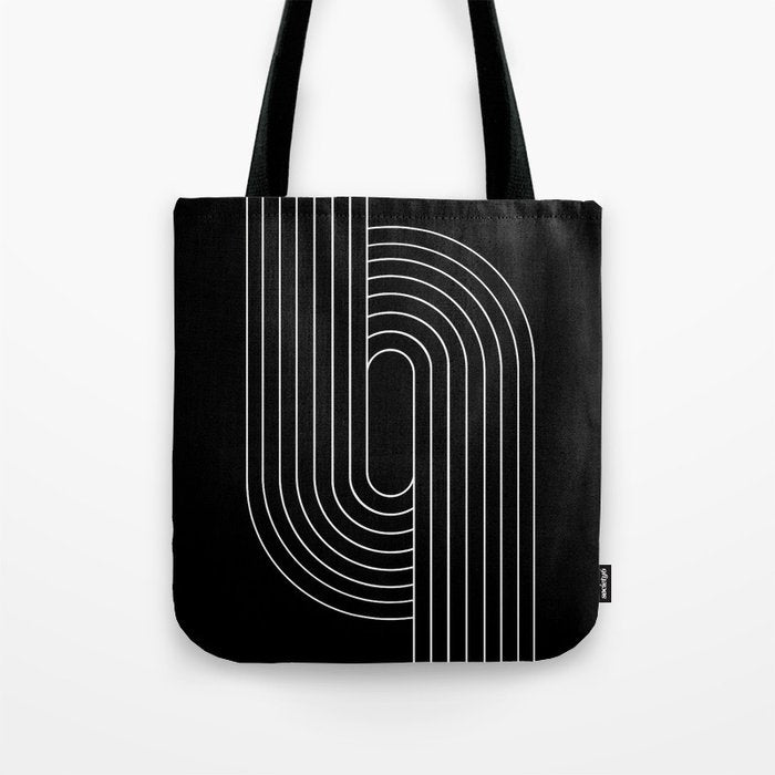 Oval Lines Abstract XIII Tote Bag Gallery Image 1