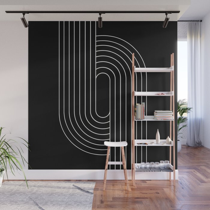 Oval Lines Abstract XIII Wall Mural Gallery Image 1