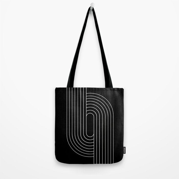 Oval Lines Abstract XIII Tote Bag Gallery Image 2