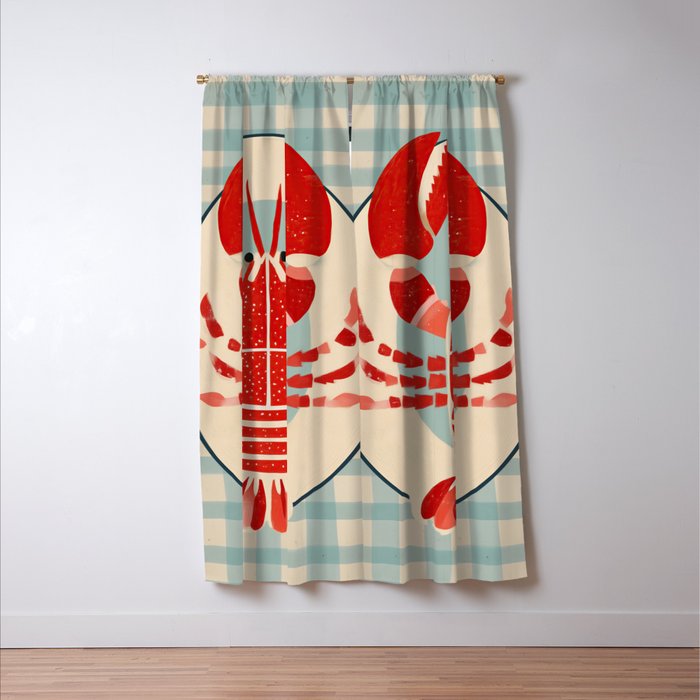 Lobster Lunch Window Curtain Gallery Image 3