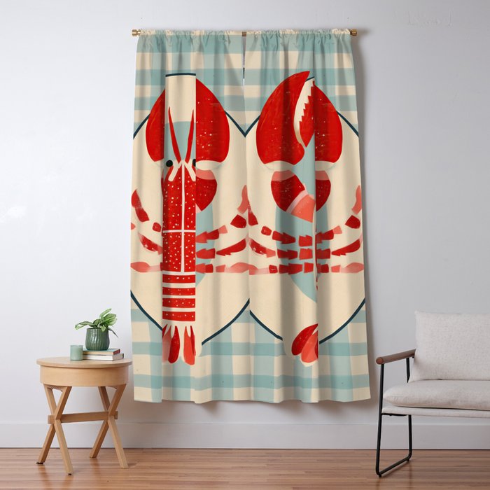 Lobster Lunch Window Curtain Gallery Image 5