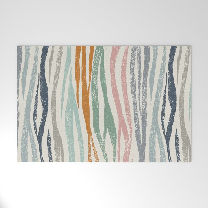 Black Forest Kid Animal Stripes Welcome Mat Gallery Image 1