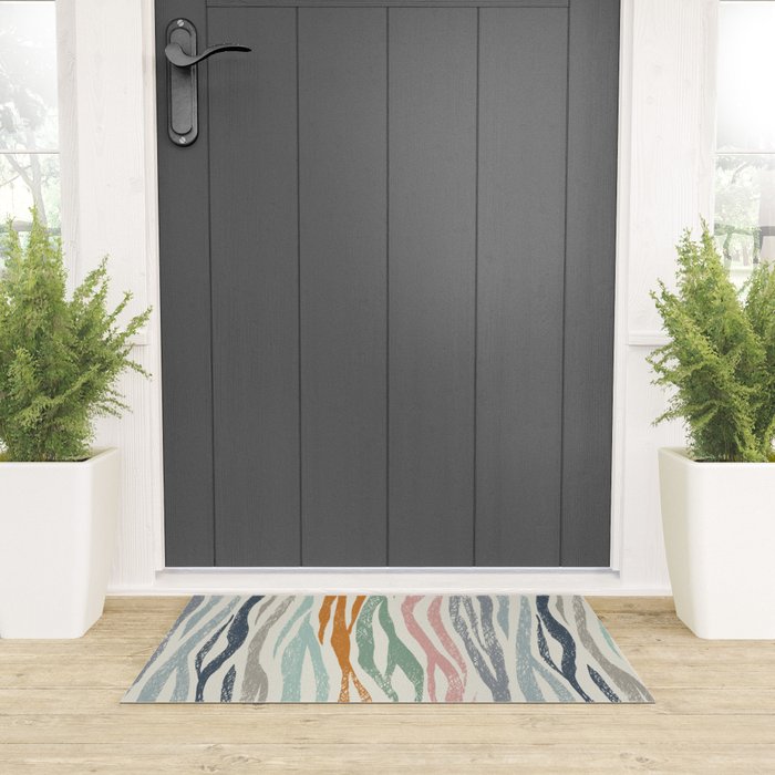 Black Forest Kid Animal Stripes Welcome Mat Gallery Image 3