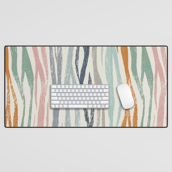 Black Forest Kid Animal Stripes Desk Mat Gallery Image 1