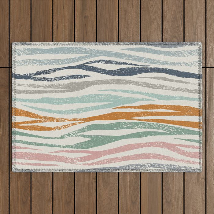 Black Forest Kid Animal Stripes Outdoor Rug Gallery Image 1