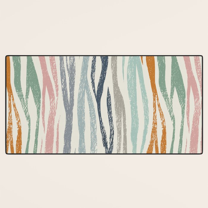 Black Forest Kid Animal Stripes Desk Mat Gallery Image 3