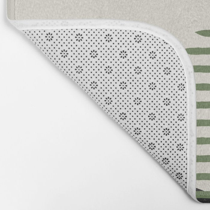 Lines Color Shapes - Blue Green Black Bath Mat Gallery Image 2