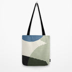 Lines Color Shapes - Blue Green Black Tote Bag Gallery Image 2