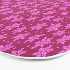 Pretty in Pink Winter Snowflakes Bath Mat Gallery Image 3