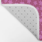 Pretty in Pink Winter Snowflakes Bath Mat Gallery Image 2