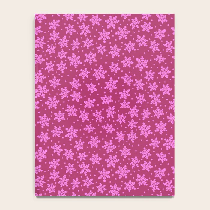Pretty in Pink Winter Snowflakes Notebook Gallery Image 4