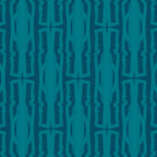 Organic Geometrics Pattern in Moroccan Teal Blue Tones Coffee Mug Gallery Image 2