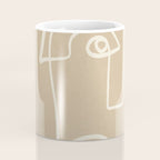 Abstract line art / Face 7 Coffee Mug Gallery Image 4