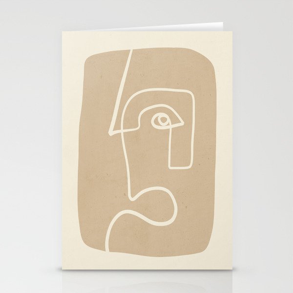 Abstract line art / Face 7 Stationery Card Gallery Image 2