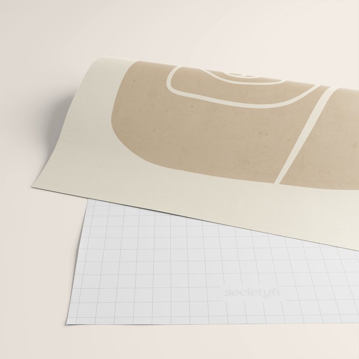 Abstract line art / Face 7 Wrapping Paper Gallery Image 2