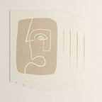 Abstract line art / Face 7 Wrapping Paper Gallery Image 3