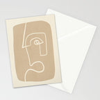 Abstract line art / Face 7 Stationery Card Gallery Image 2