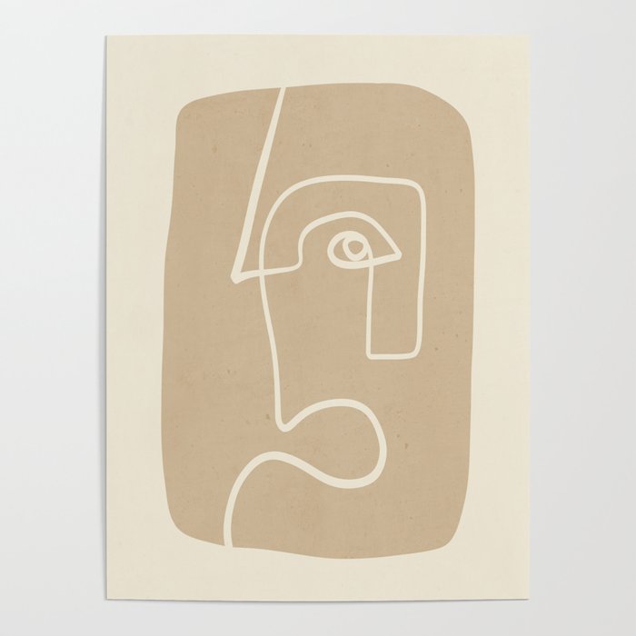 Abstract line art / Face 7 Poster Gallery Image 1