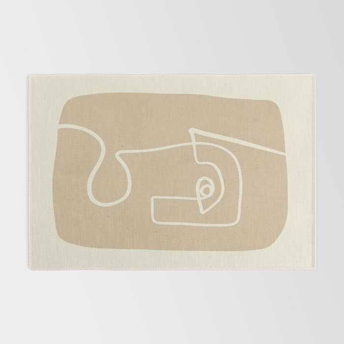 Abstract line art / Face 7 Rug Gallery Image 2