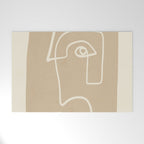 Abstract line art / Face 7 Welcome Mat Gallery Image 1