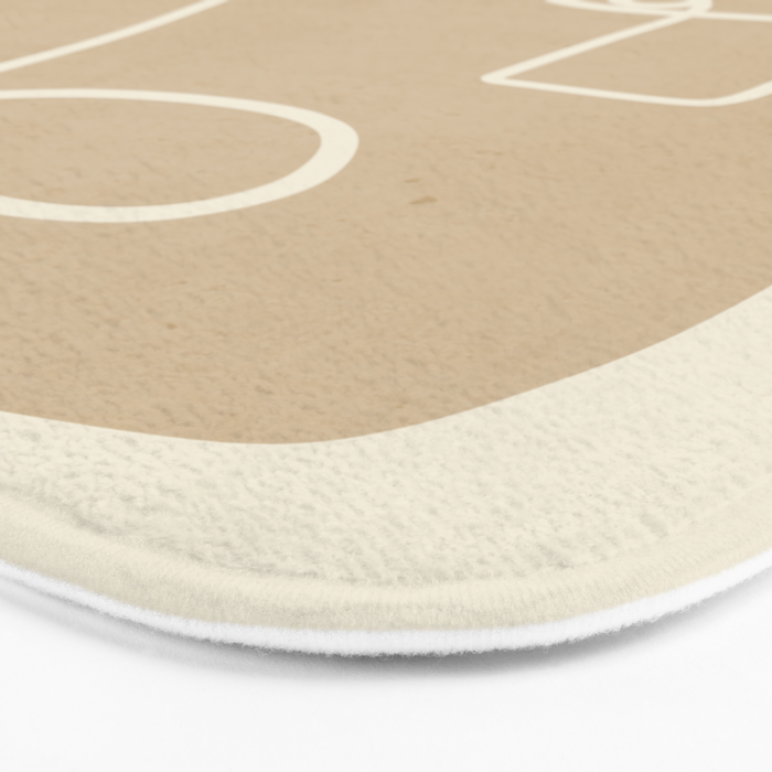 Abstract line art / Face 7 Bath Mat Gallery Image 3