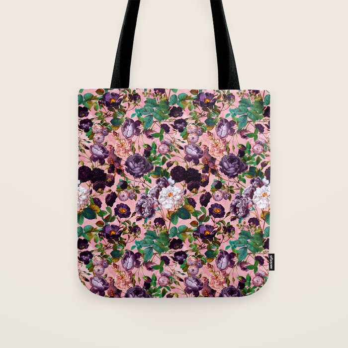 Rose Pink Garden Tote Bag Gallery Image 1
