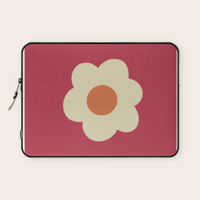 Magenta flower Laptop Sleeve Gallery Image 1