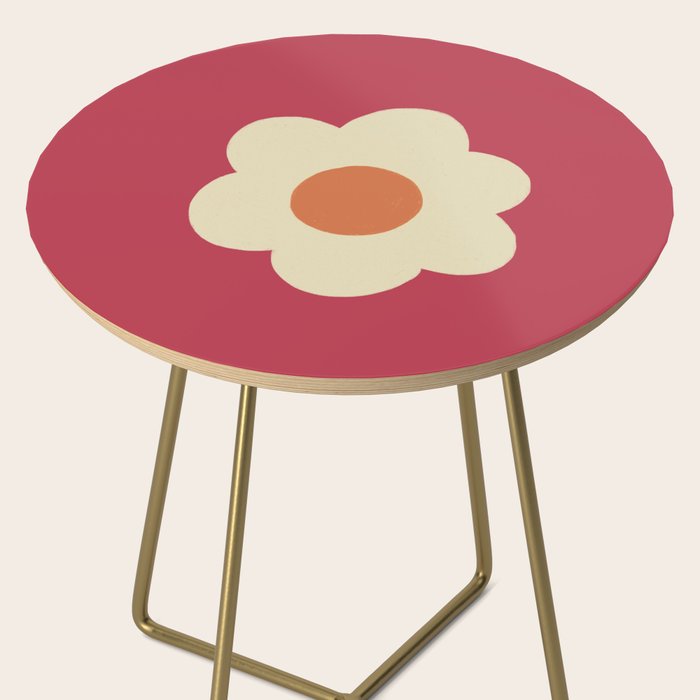 Magenta flower Side Table Gallery Image 2