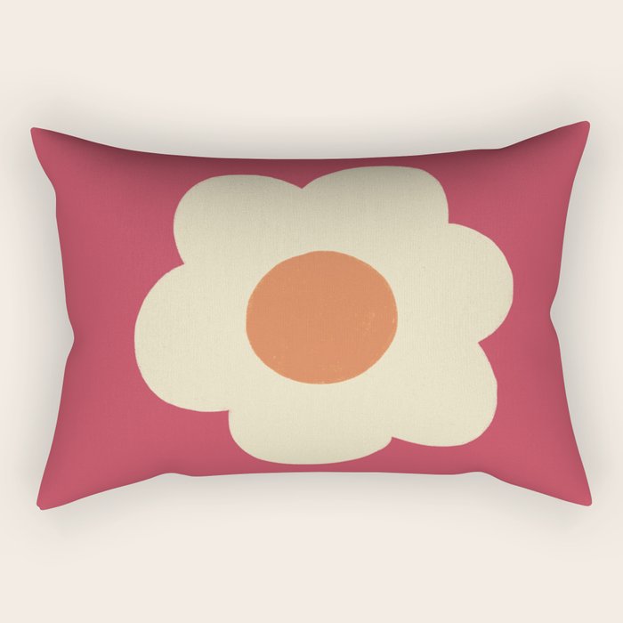 Magenta flower Rectangular Pillow Gallery Image 2