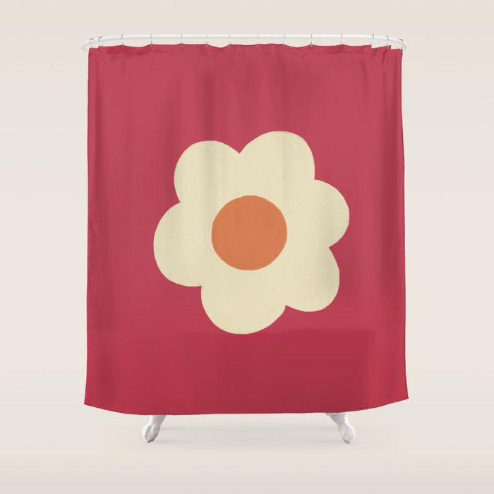 Magenta flower Shower Curtain Gallery Image 1
