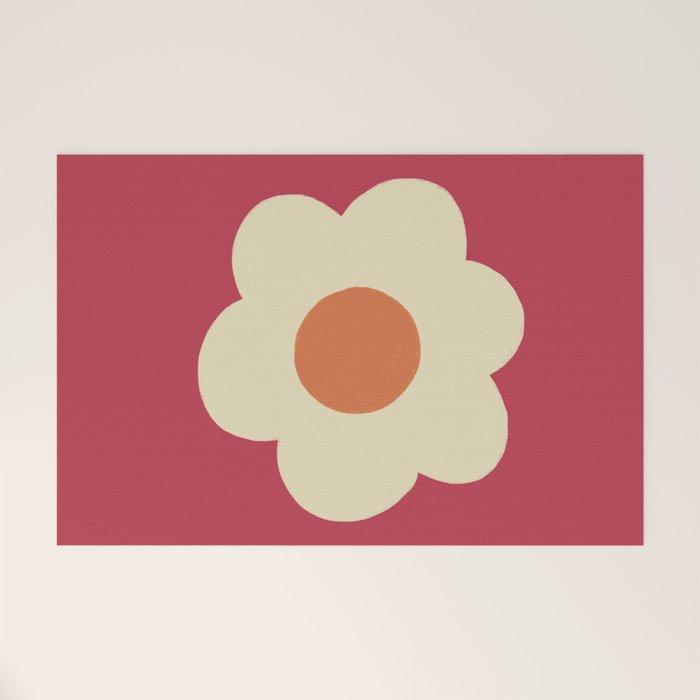 Magenta flower Welcome Mat Gallery Image 1