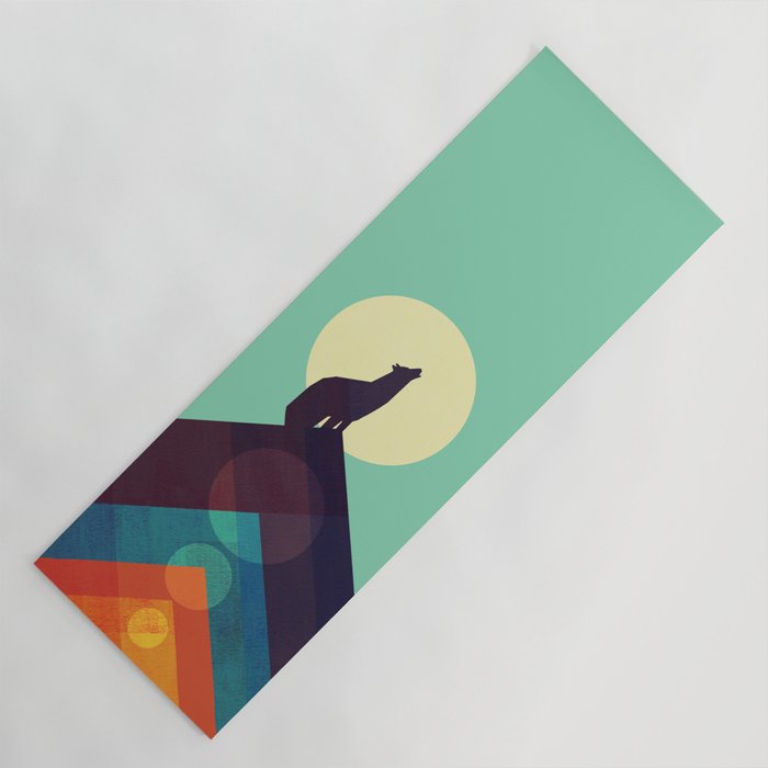 Howling Wild Wolf Yoga Mat Gallery Image 1