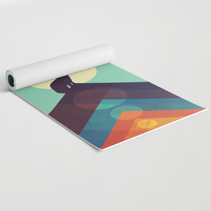 Howling Wild Wolf Yoga Mat Gallery Image 2