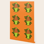 Lit lava lamp in orange in 3D Wallpaper Gallery Image 2