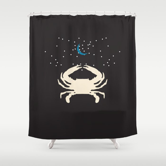 ZODIAC CANCER Shower Curtain Gallery Image 1