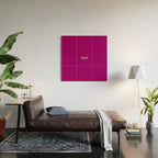 NOW MAGENTA SOLID COLOR Wood Wall Art Gallery Image 2
