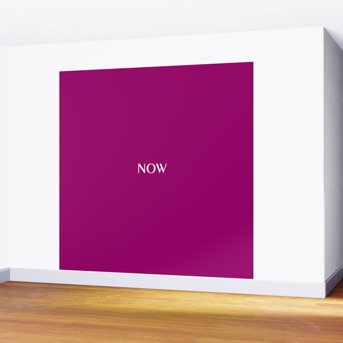 NOW MAGENTA SOLID COLOR Wall Mural Gallery Image 2