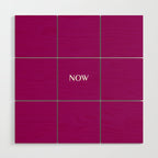 NOW MAGENTA SOLID COLOR Wood Wall Art Gallery Image 1