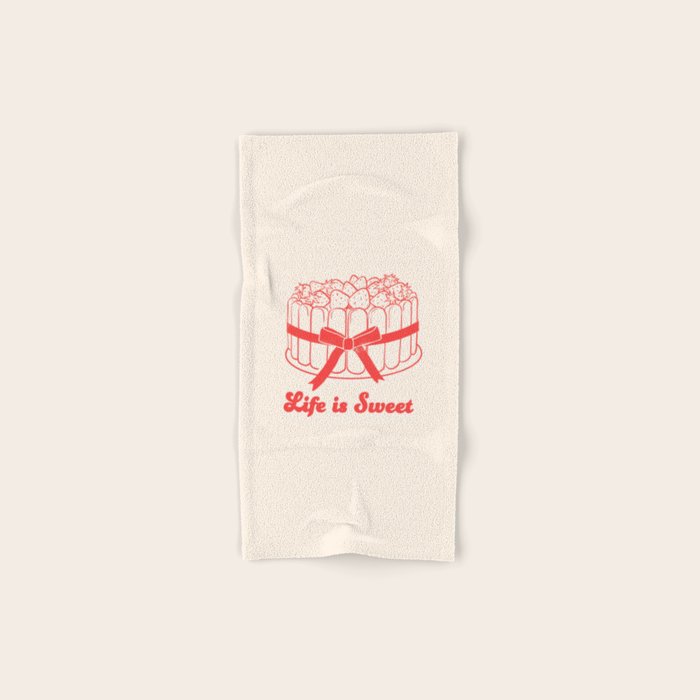 Preppy Strawberry Cake Bath Towel Gallery Image 1