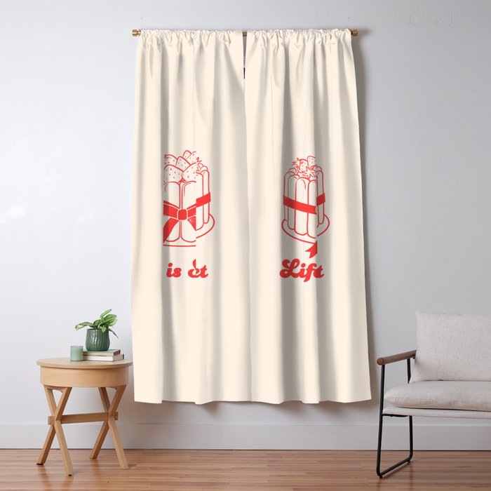 Preppy Strawberry Cake Window Curtain Gallery Image 1