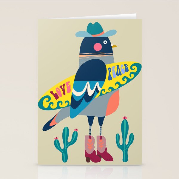 Surf Pigeon Stationery Card Gallery Image 2