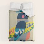 Surf Pigeon Duvet Cover Gallery Image 6