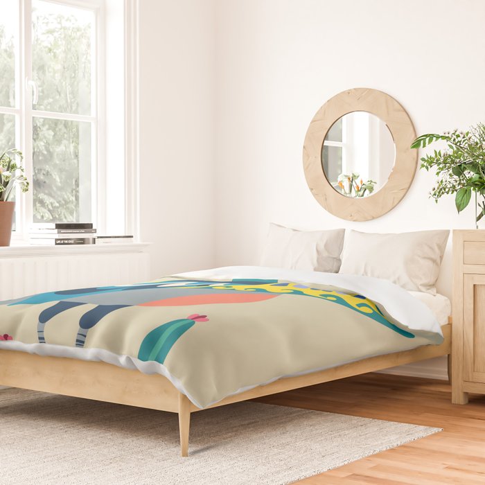 Surf Pigeon Duvet Cover Gallery Image 2