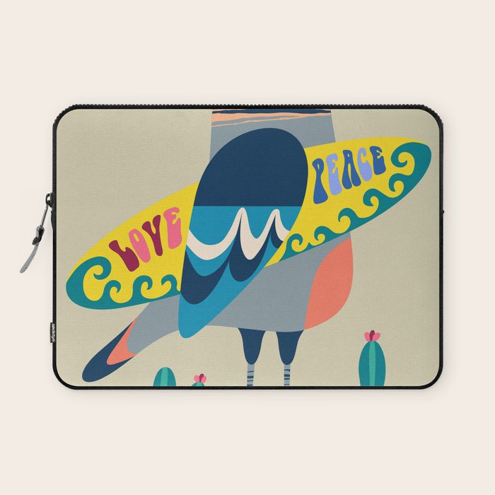 Surf Pigeon Laptop Sleeve Gallery Image 1