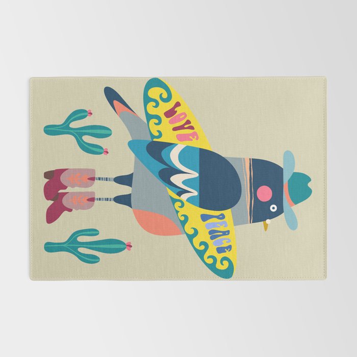 Surf Pigeon Rug Gallery Image 2