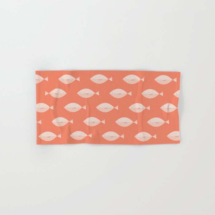 Sleepy Fish in Coral Blush Towels Gallery Image 1